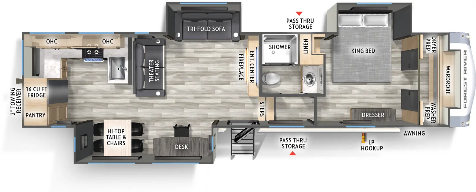 Cardinal 33CHEF Floorplan